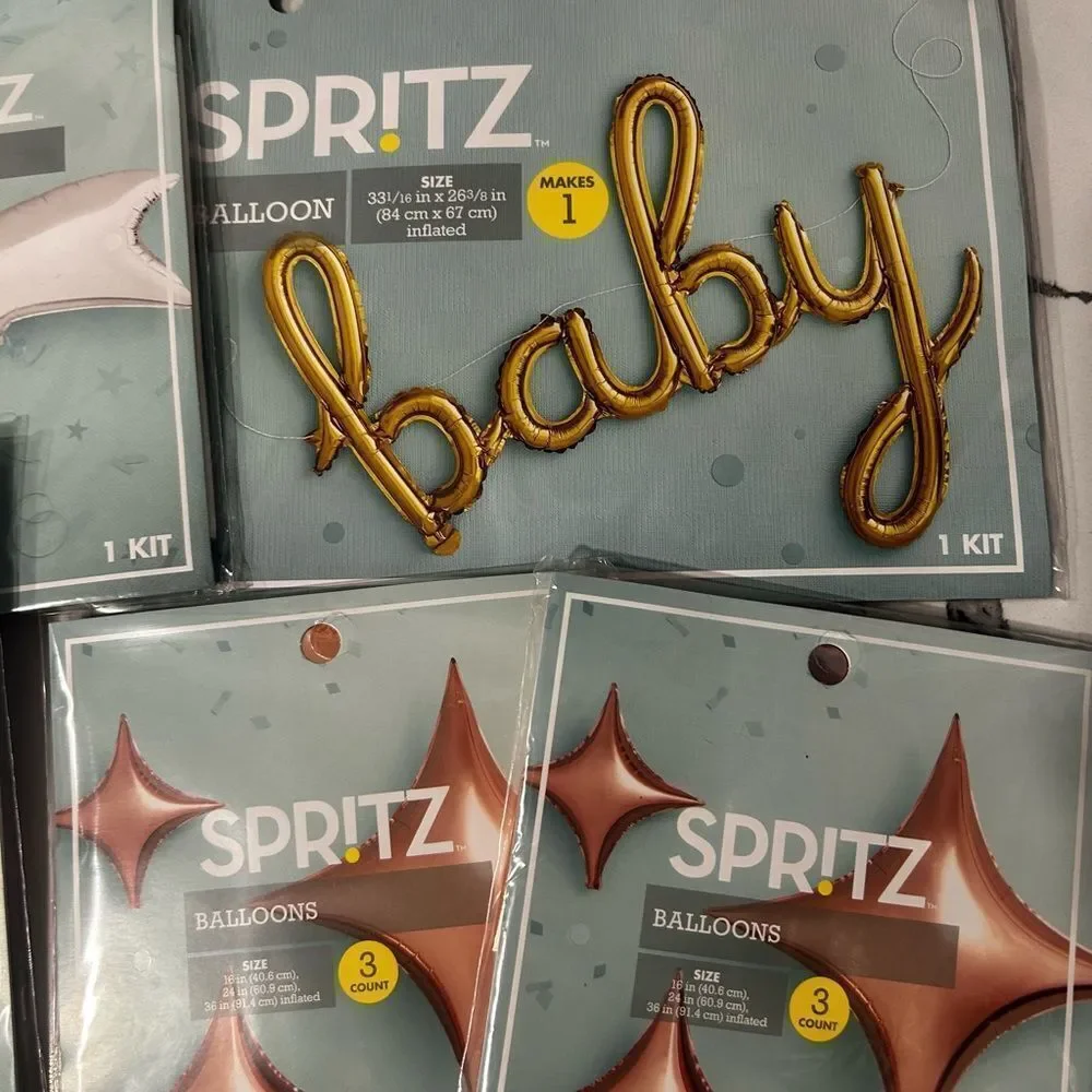 Spritz Foil Baby Balloon Bundle Set